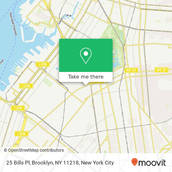 25 Bills Pl, Brooklyn, NY 11218 map