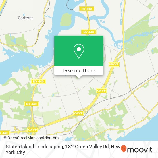 Mapa de Staten Island Landscaping, 132 Green Valley Rd