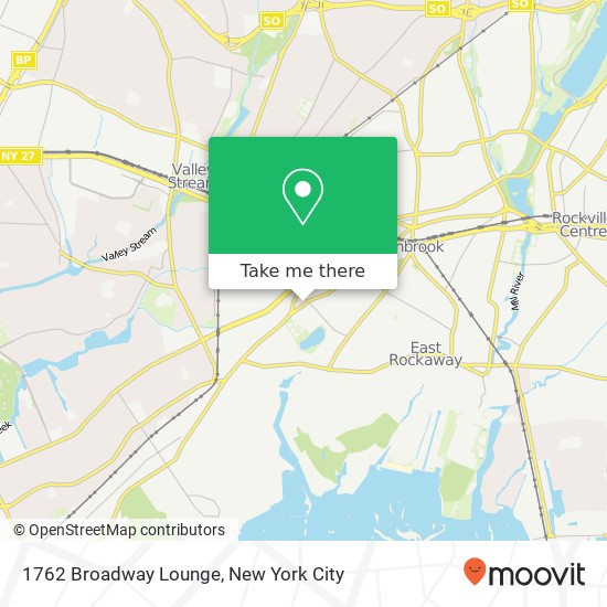 1762 Broadway Lounge map