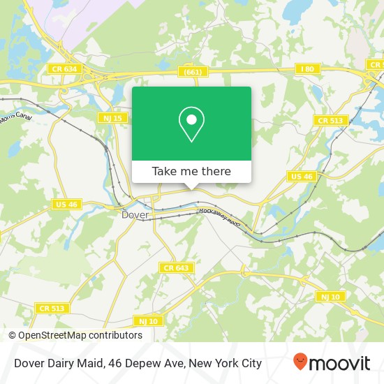 Mapa de Dover Dairy Maid, 46 Depew Ave
