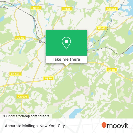 Accurate Mailings map