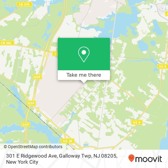 301 E Ridgewood Ave, Galloway Twp, NJ 08205 map