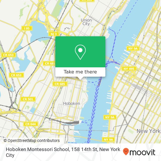 Hoboken Montessori School, 158 14th St map