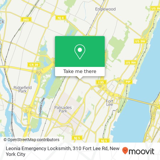 Leonia Emergency Locksmith, 310 Fort Lee Rd map