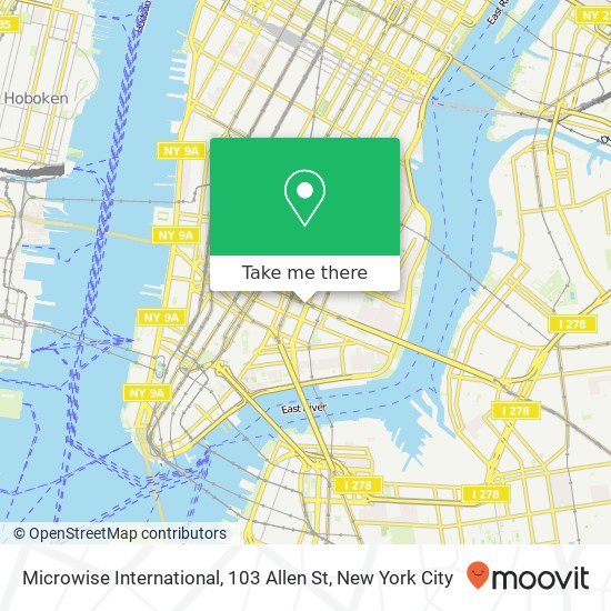 Mapa de Microwise International, 103 Allen St