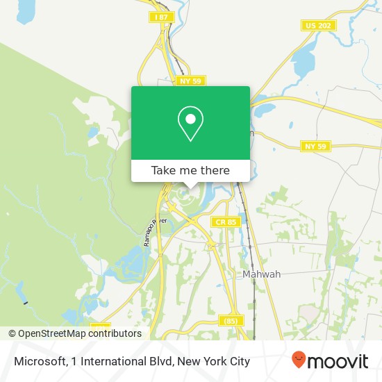 Microsoft, 1 International Blvd map