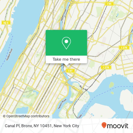 Canal Pl, Bronx, NY 10451 map
