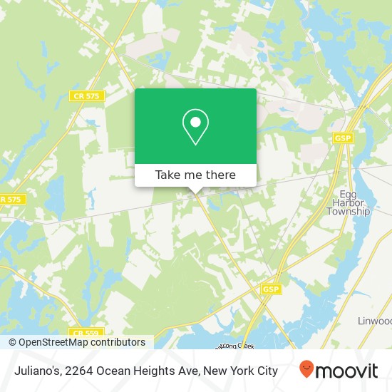Mapa de Juliano's, 2264 Ocean Heights Ave