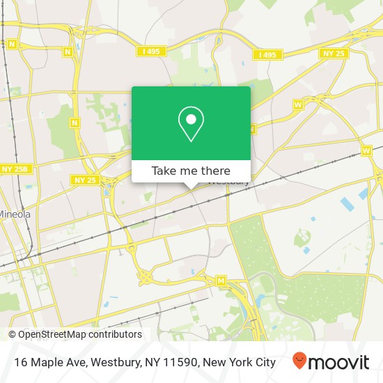 16 Maple Ave, Westbury, NY 11590 map