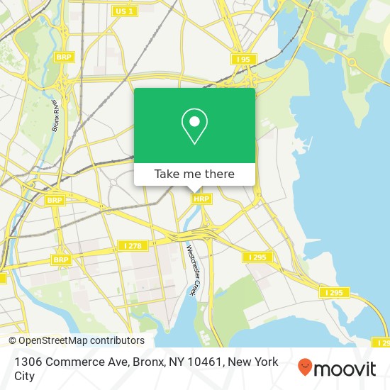 1306 Commerce Ave, Bronx, NY 10461 map