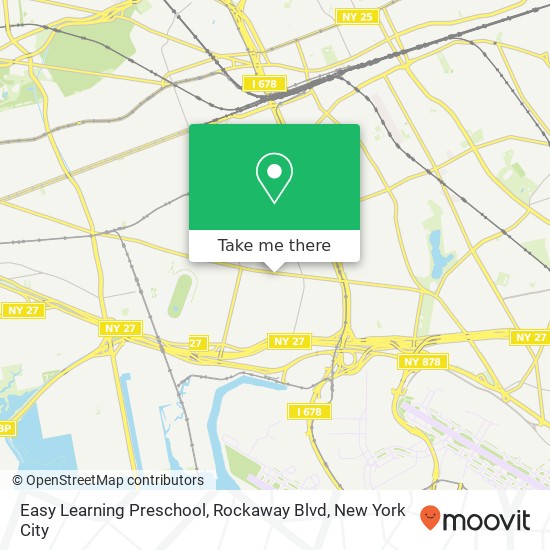 Easy Learning Preschool, Rockaway Blvd map