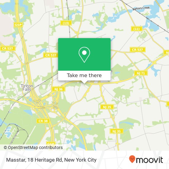 Masstar, 18 Heritage Rd map