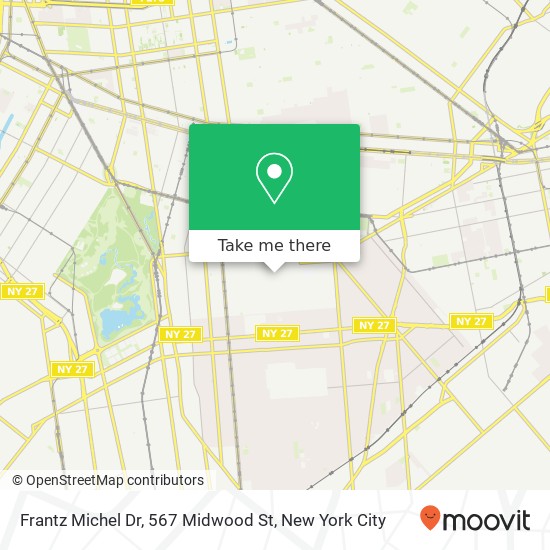 Frantz Michel Dr, 567 Midwood St map