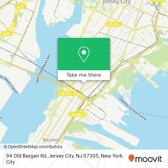94 Old Bergen Rd, Jersey City, NJ 07305 map
