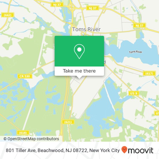 801 Tiller Ave, Beachwood, NJ 08722 map