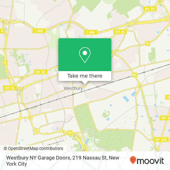 Westbury NY Garage Doors, 219 Nassau St map