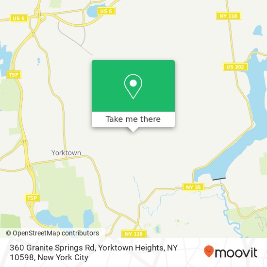 360 Granite Springs Rd, Yorktown Heights, NY 10598 map