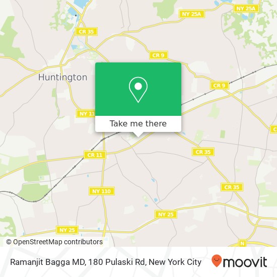Mapa de Ramanjit Bagga MD, 180 Pulaski Rd