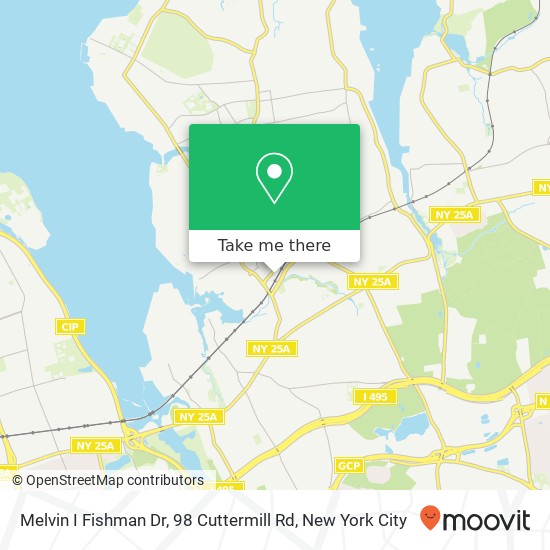 Melvin I Fishman Dr, 98 Cuttermill Rd map