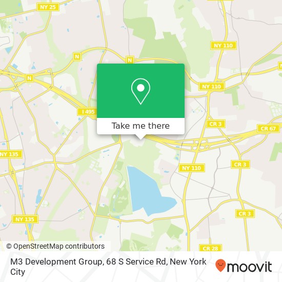Mapa de M3 Development Group, 68 S Service Rd