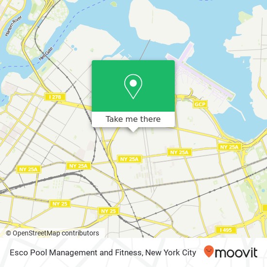 Esco Pool Management and Fitness, 25-31 77th St map