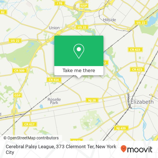 Cerebral Palsy League, 373 Clermont Ter map