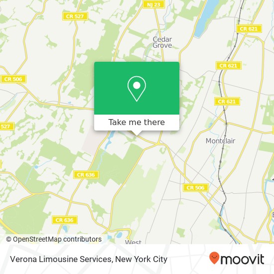 Mapa de Verona Limousine Services