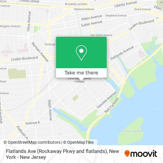 Flatlands Ave (Rockaway Pkwy and flatlands) map