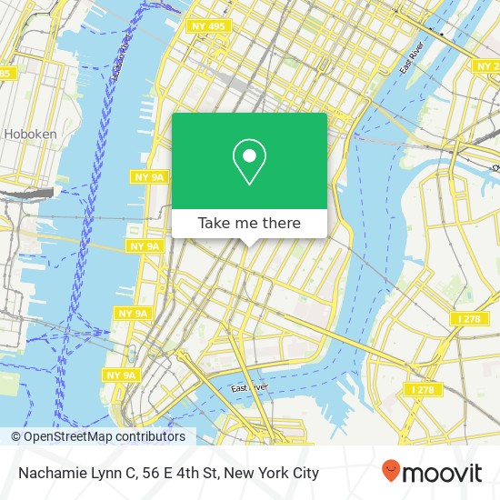 Mapa de Nachamie Lynn C, 56 E 4th St