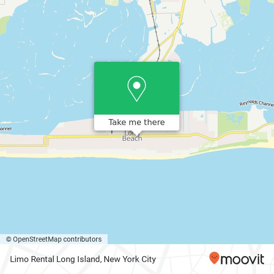 Mapa de Limo Rental Long Island