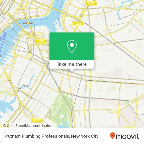 Putnam Plumbing Professionals map