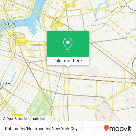 Mapa de Putnam Av/Nostrand Av