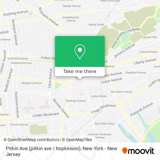 Pitkin Ave (pitkin ave / hopkinson) map