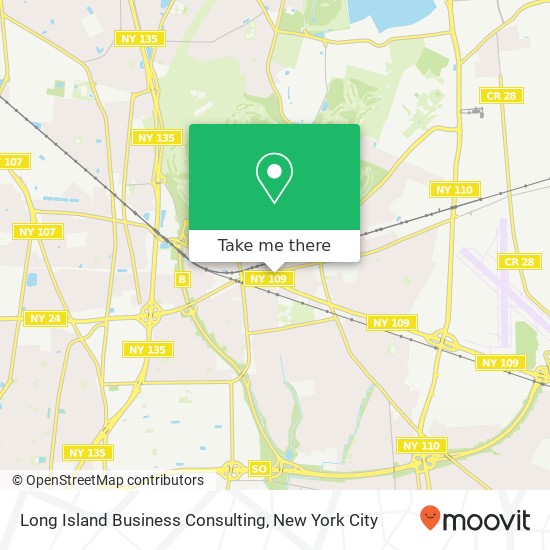 Long Island Business Consulting map