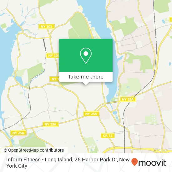 Inform Fitness - Long Island, 26 Harbor Park Dr map