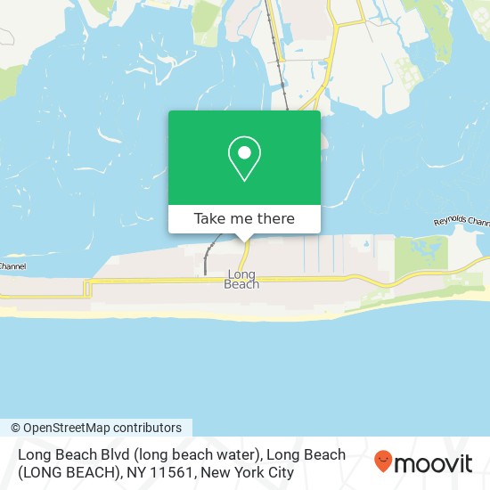 Mapa de Long Beach Blvd (long beach water), Long Beach (LONG BEACH), NY 11561