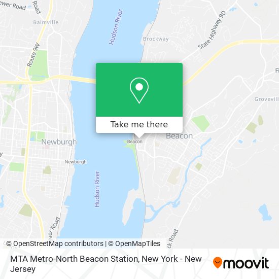 MTA Metro-North Beacon Station map