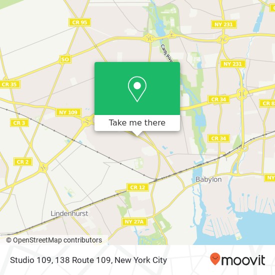 Studio 109, 138 Route 109 map