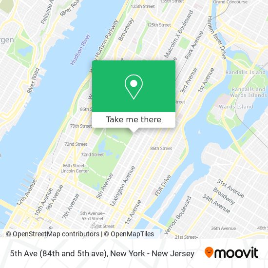 Mapa de 5th Ave (84th and 5th ave)