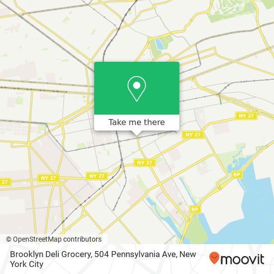Mapa de Brooklyn Deli Grocery, 504 Pennsylvania Ave