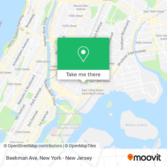 Beekman Ave map