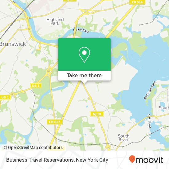 Business Travel Reservations map