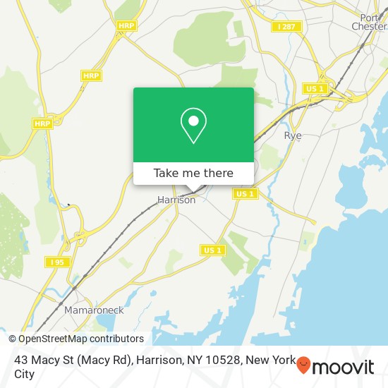 43 Macy St (Macy Rd), Harrison, NY 10528 map