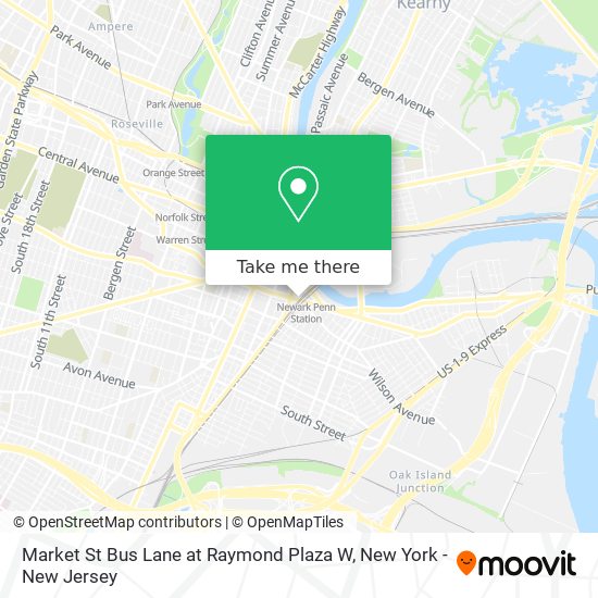 Mapa de Market St Bus Lane at Raymond Plaza W