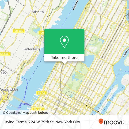 Irving Farms, 224 W 79th St map