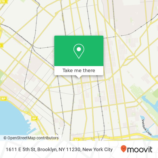 1611 E 5th St, Brooklyn, NY 11230 map
