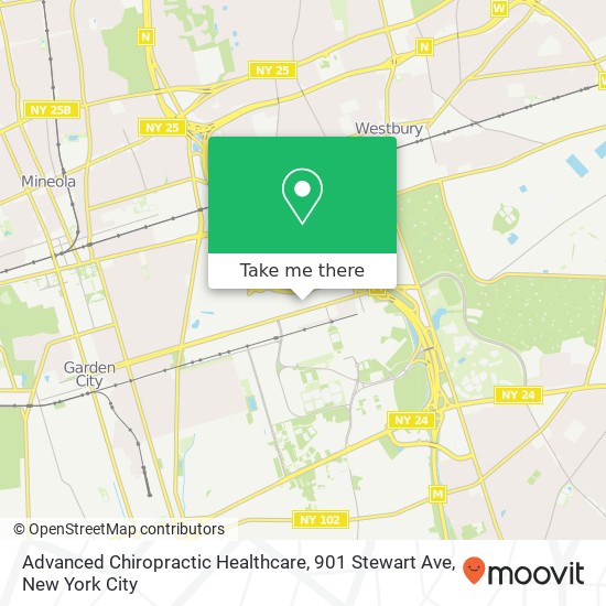 Mapa de Advanced Chiropractic Healthcare, 901 Stewart Ave