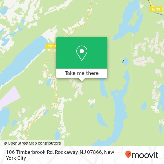Mapa de 106 Timberbrook Rd, Rockaway, NJ 07866
