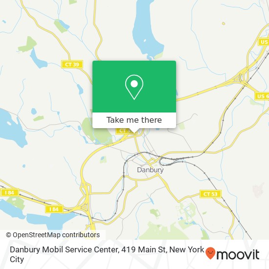 Danbury Mobil Service Center, 419 Main St map