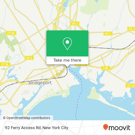 92 Ferry Access Rd, Bridgeport, CT 06604 map